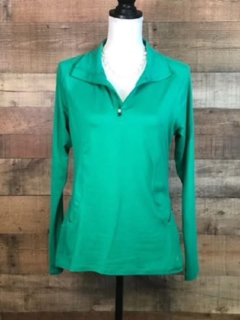 Women's Size Medium CHAMPION Kelly Green Pullover Sweatshirt